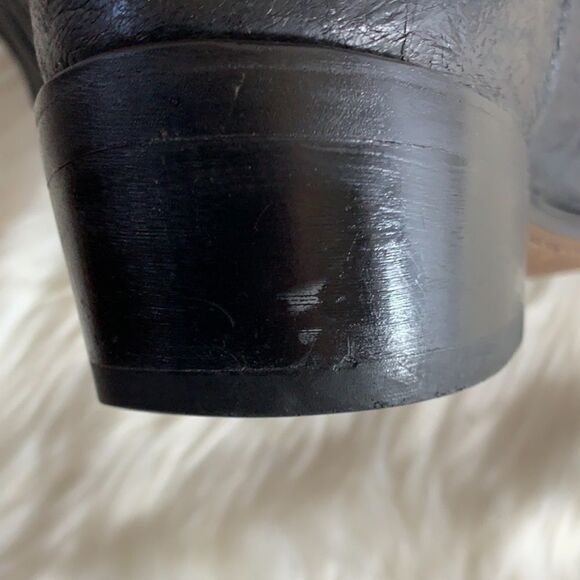 Durango Scrunched Slouch Black Leather BootsSz 10 - Picture 7 of 7